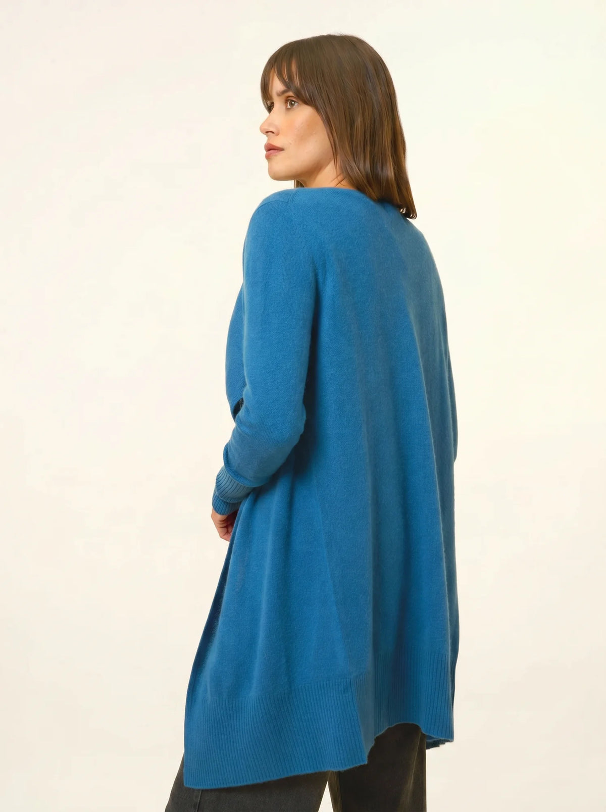 BROOKE Lange Jacke Pfauenblau
