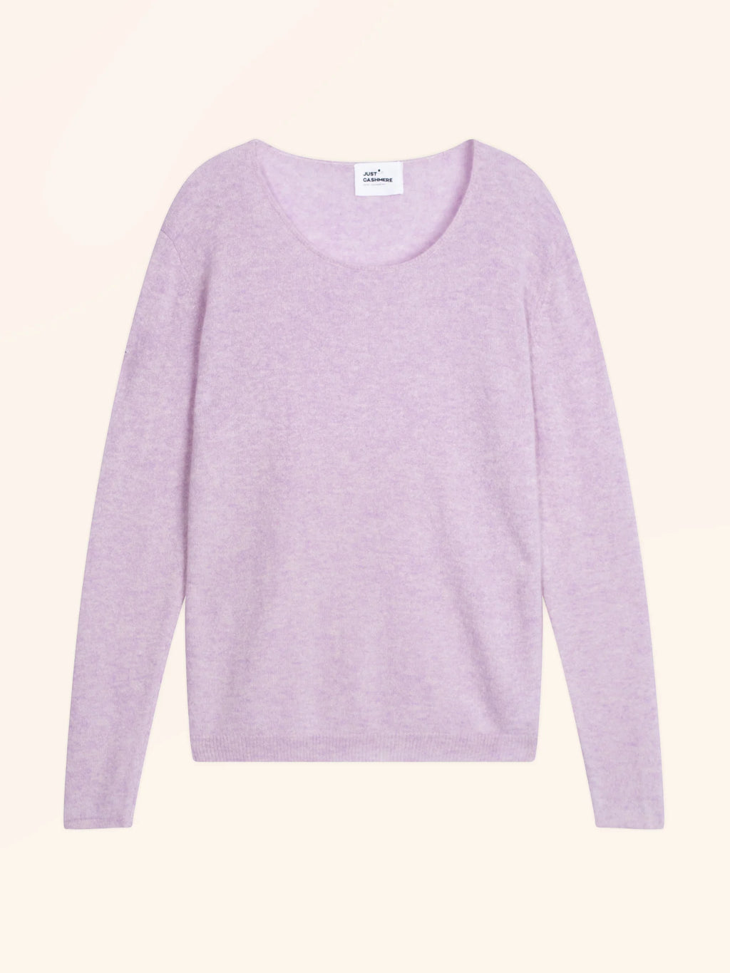 FIONA Pull Col Rond Mauve Chiné