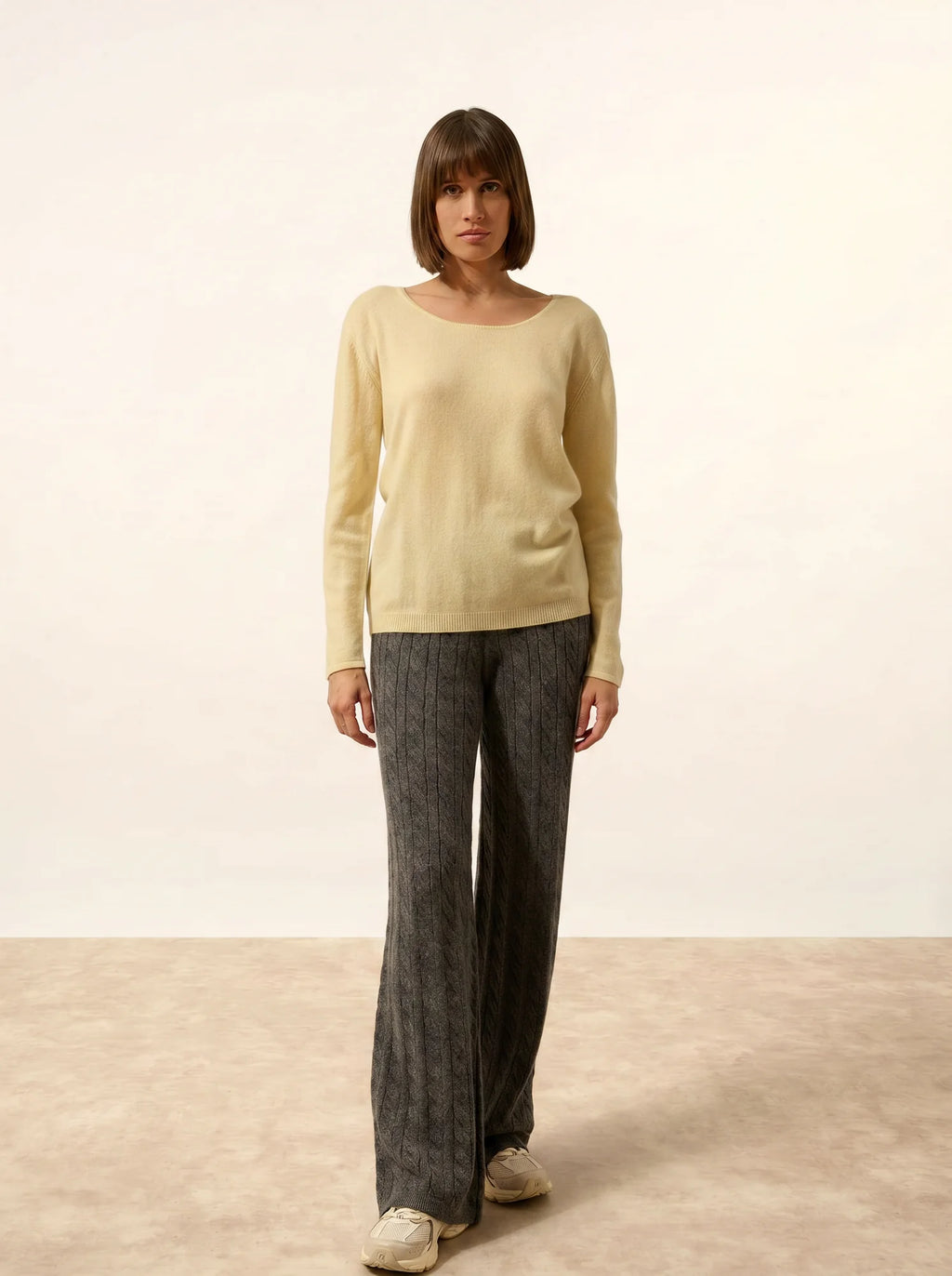 FIONA Sweater Crew Neck Lemonade