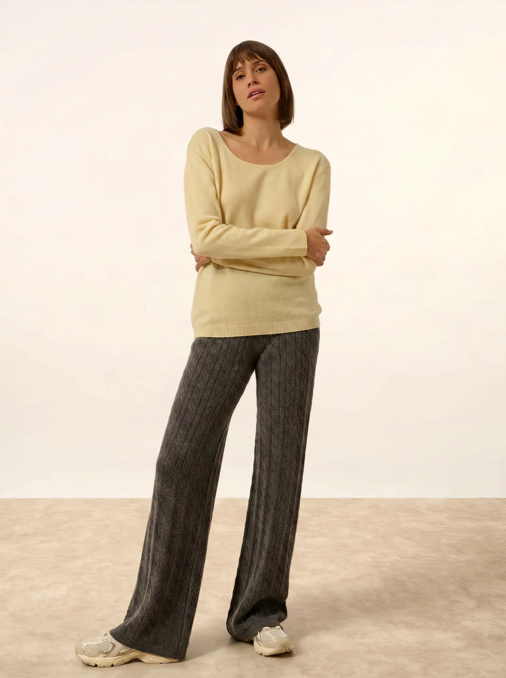FIONA Sweater Crew Neck Lemonade