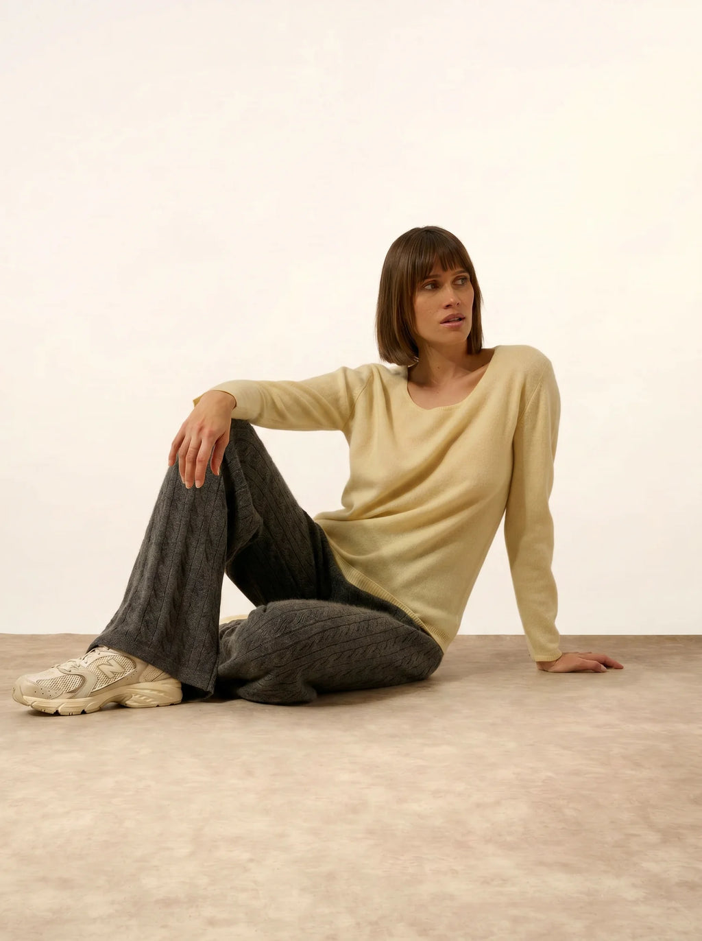 FIONA Sweater Crew Neck Lemonade