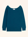 KAREN Pullover U-Boot-Ausschnitt Pfauenblau