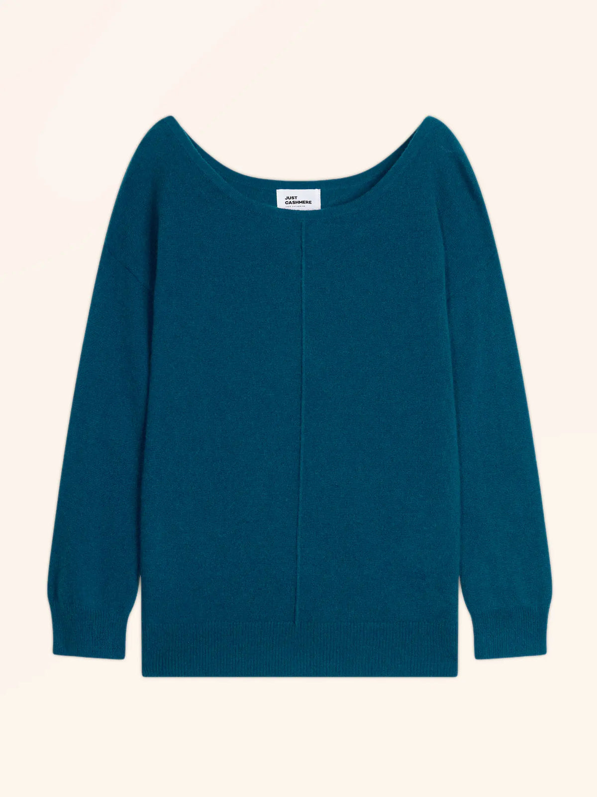 KAREN Pullover U-Boot-Ausschnitt Pfauenblau
