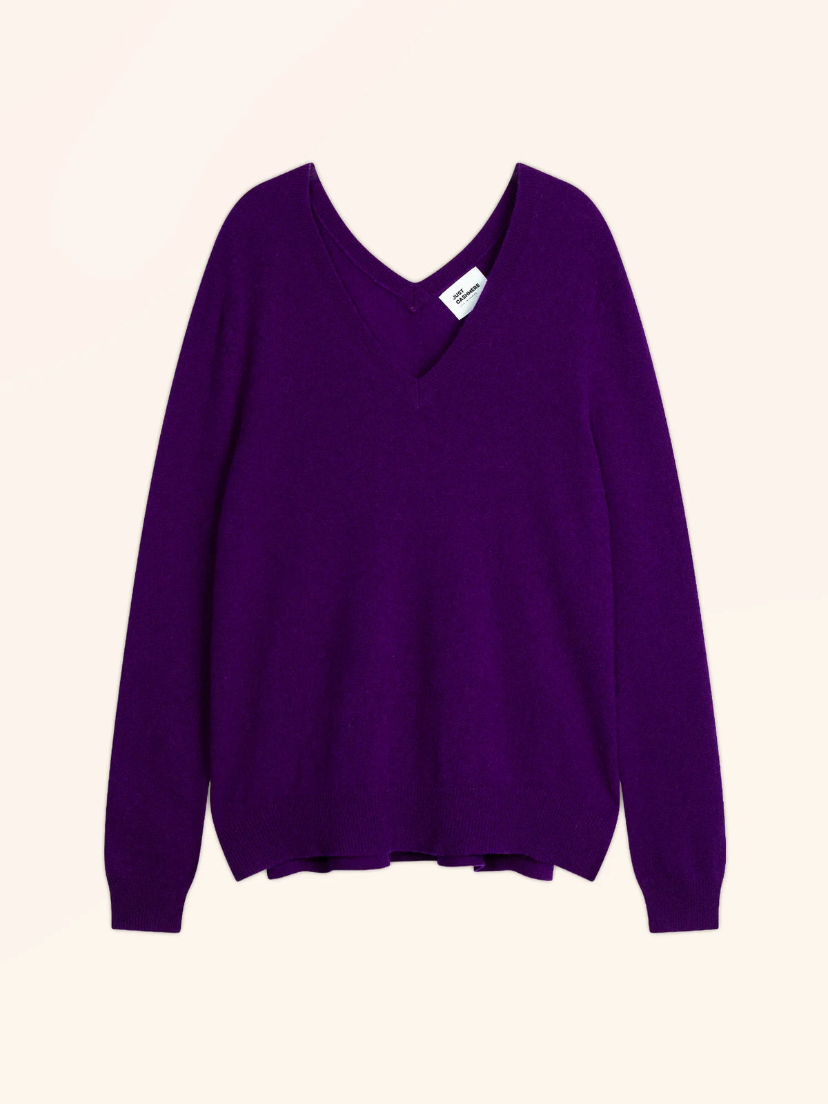 OPAL Sweater V-Neck Front and Back Violet