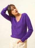 PHOEBE Pull Col V Violette