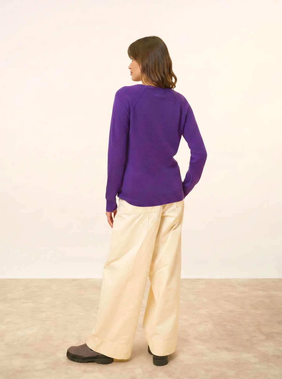 PHOEBE Pull Col V Violette