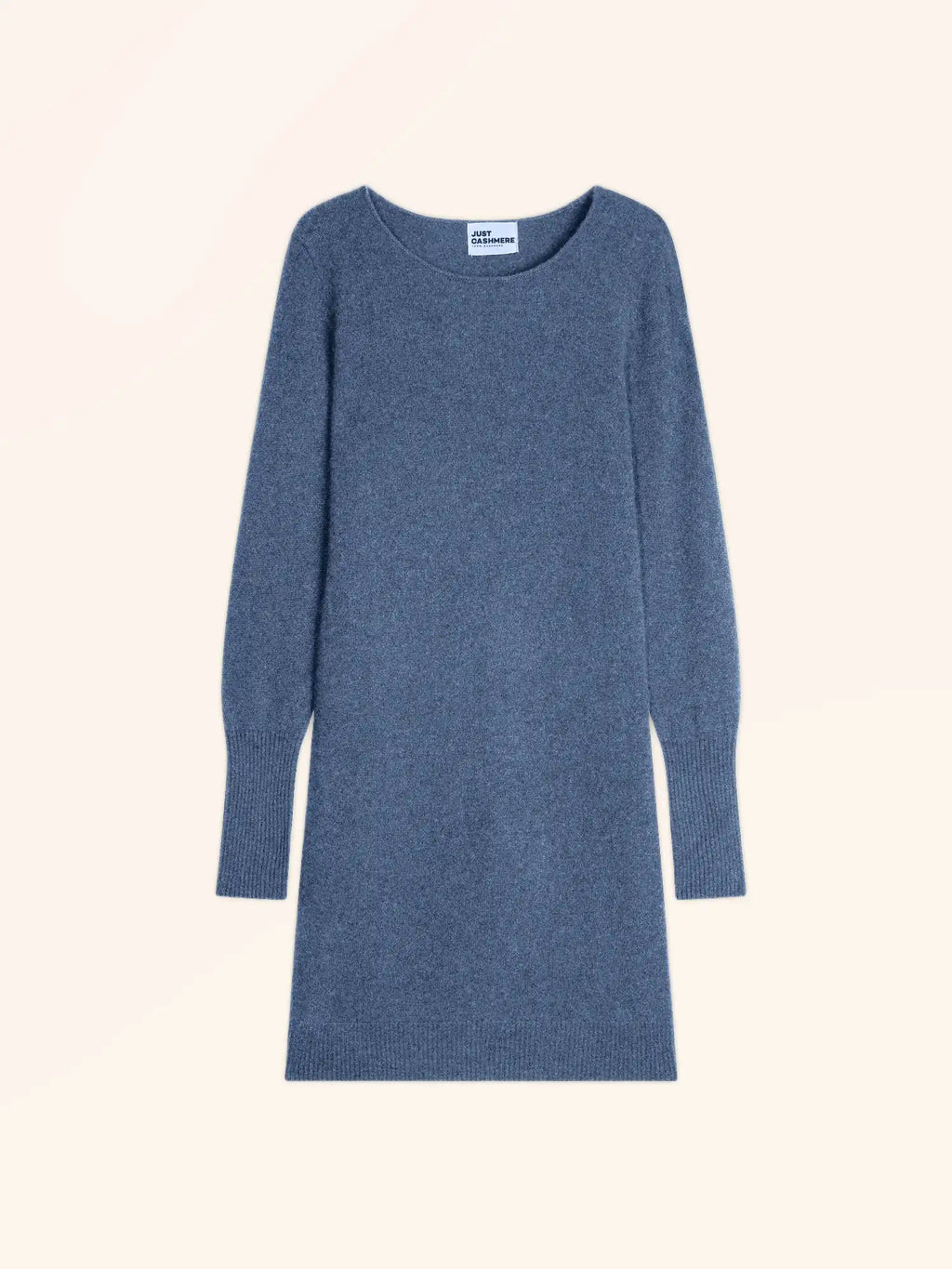SUSAN Robe Col Rond Bleu Denim
