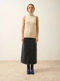 VIOLET Sweater Turtleneck Sleeveless Lemonade