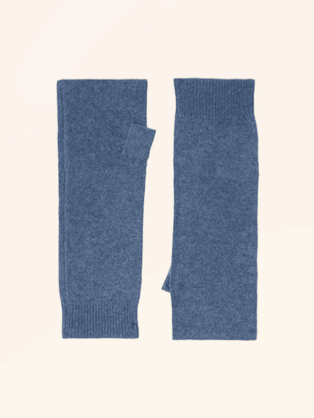 ZOE Fingerless Gloves Denim Blue