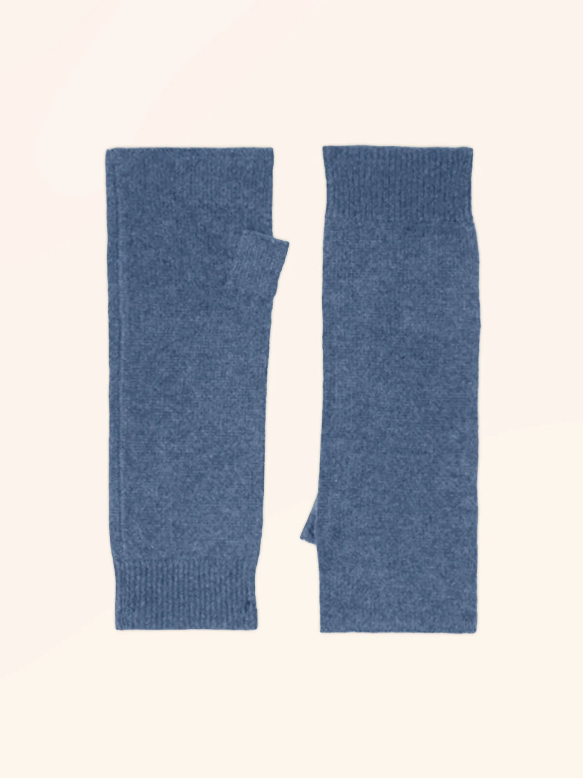 ZOE Fingerless Gloves Denim Blue