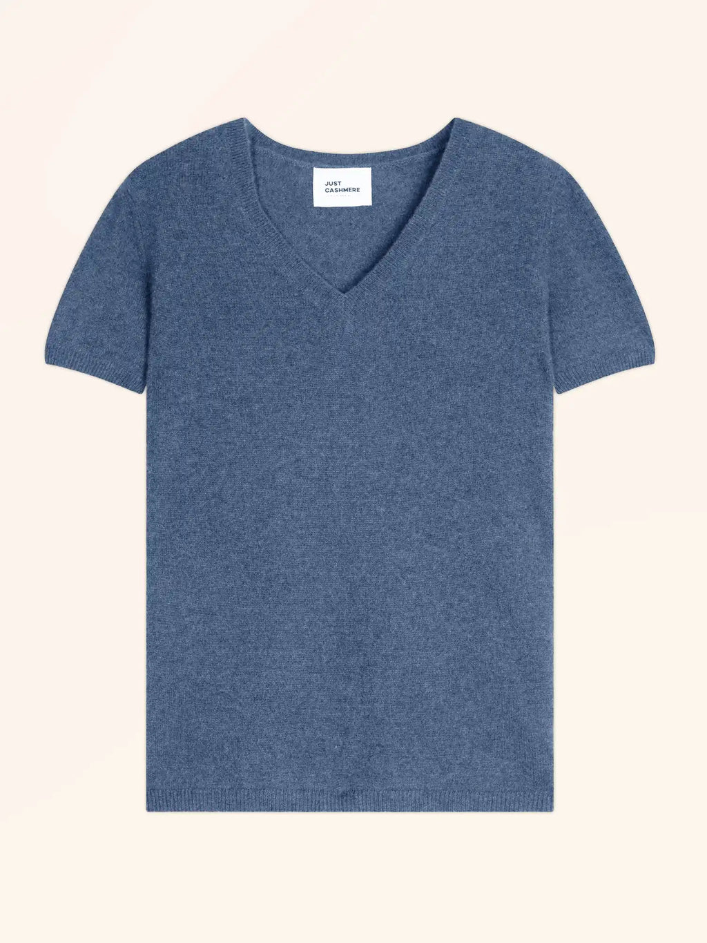 GLAMIS T-Shirt Col V Bleu Denim