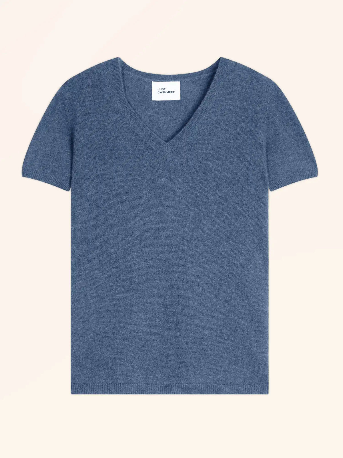 GLAMIS T-Shirt Col V Bleu Denim