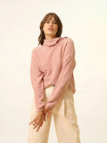 BLANTYRE Pull Col Roulé Bois de Rose