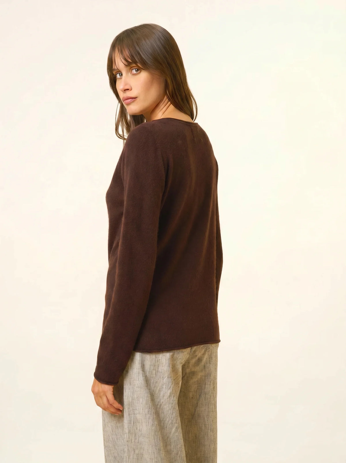 GRACE Pull Col Bateau Choco