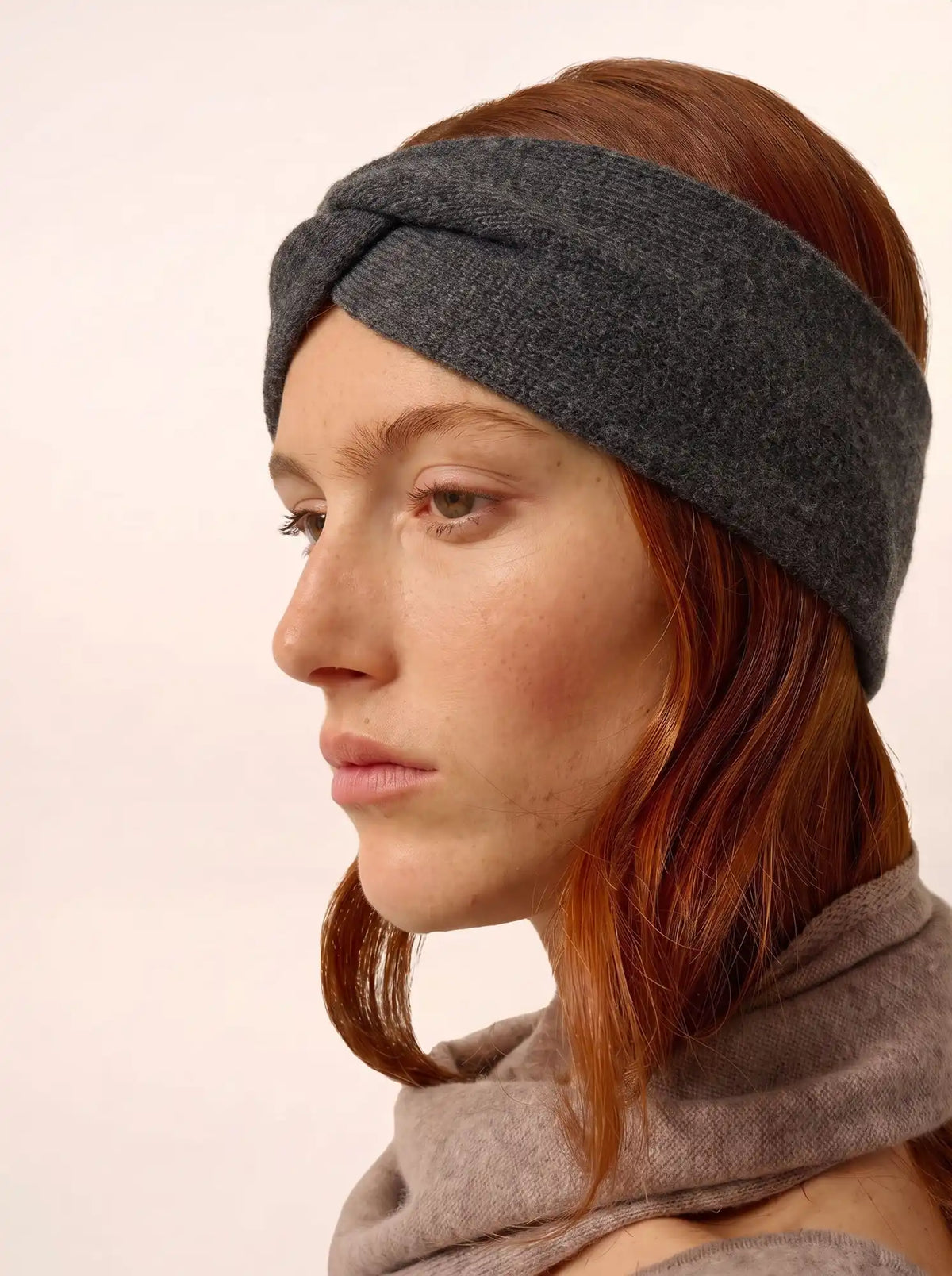 NAMAD Headband 4 Ply Heather Carbon