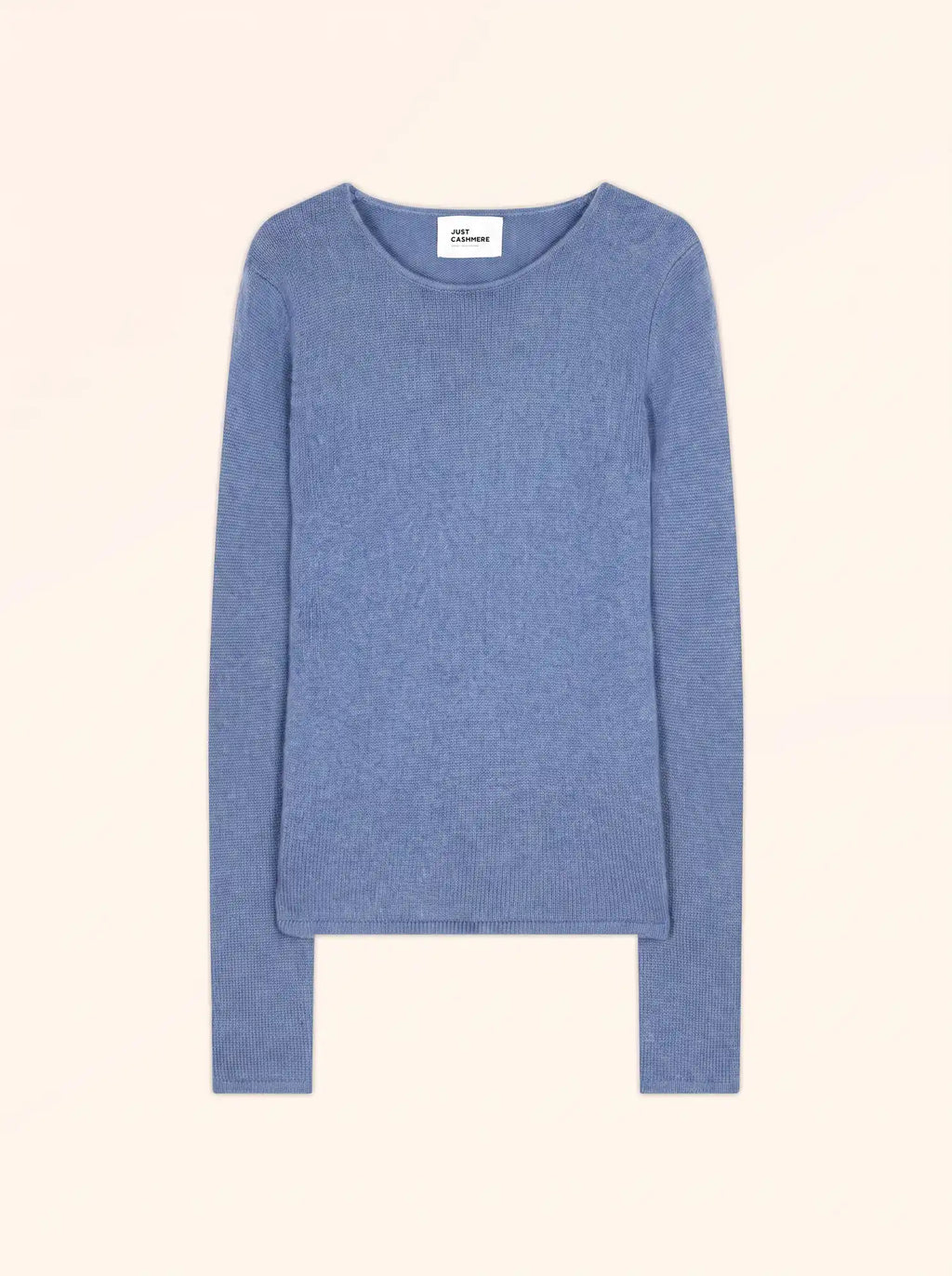 JOYCE Pull Col Rond 4 Fils Ciel Chiné