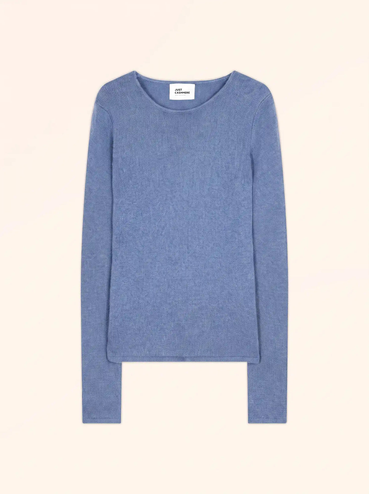 JOYCE Pull Col Rond 4 Fils Ciel Chiné