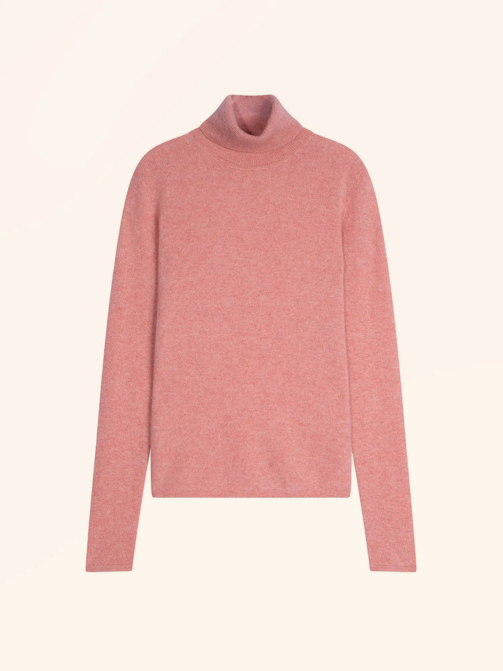 AVA Pull Col Roulé Corail Chiné