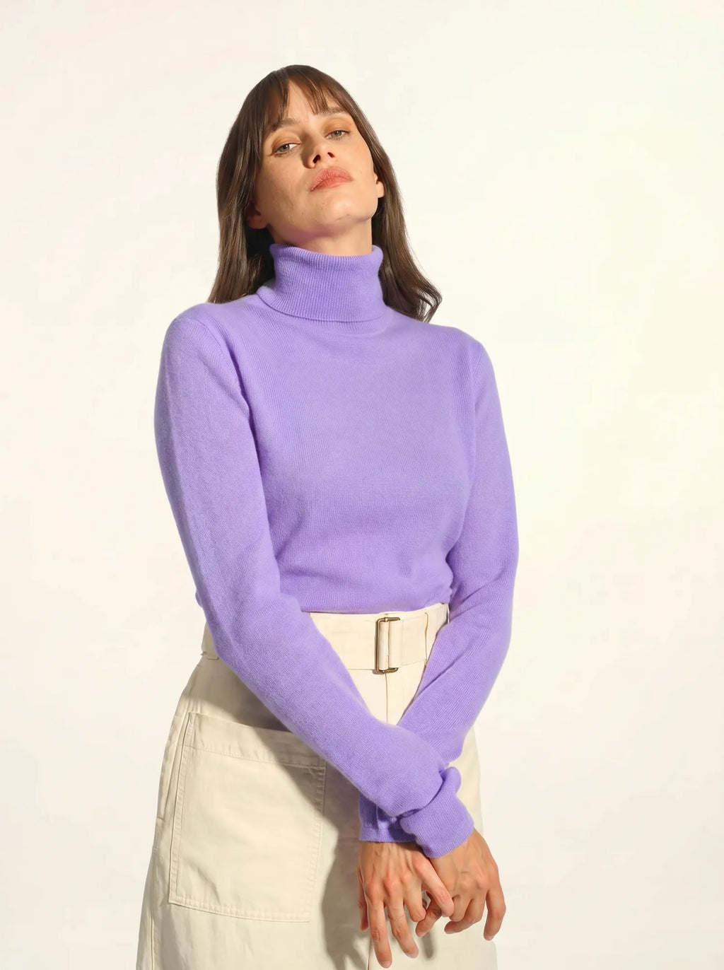 AVA Sweater Turtleneck Lavender