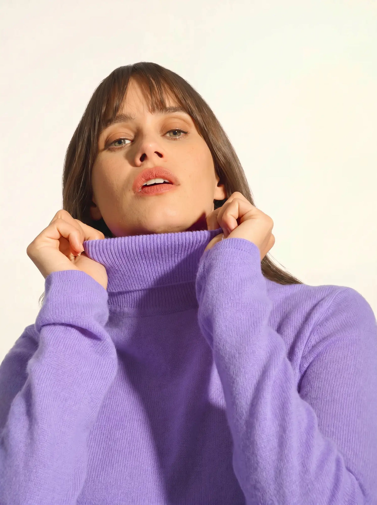AVA Sweater Turtleneck Lavender