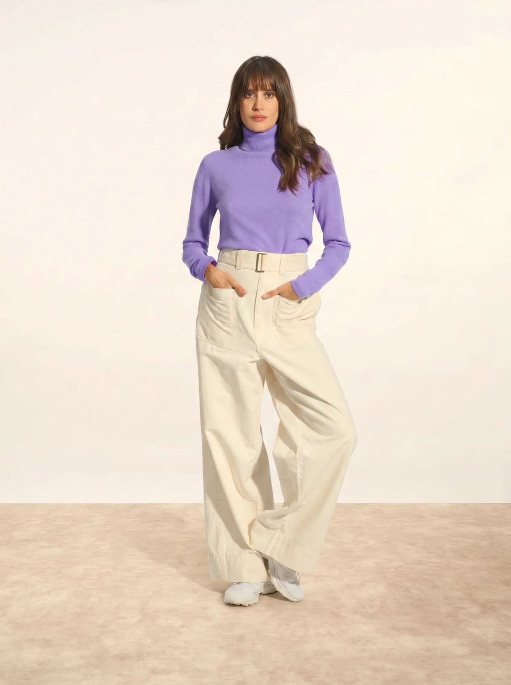 AVA Sweater Turtleneck Lavender