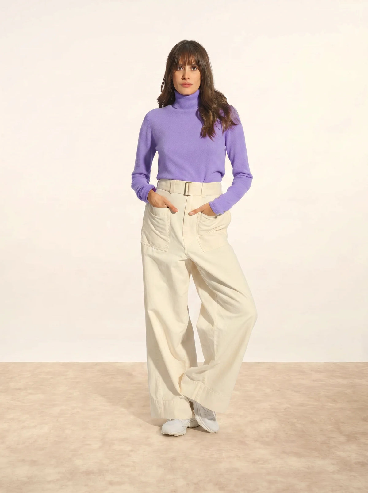 AVA Sweater Turtleneck Lavender