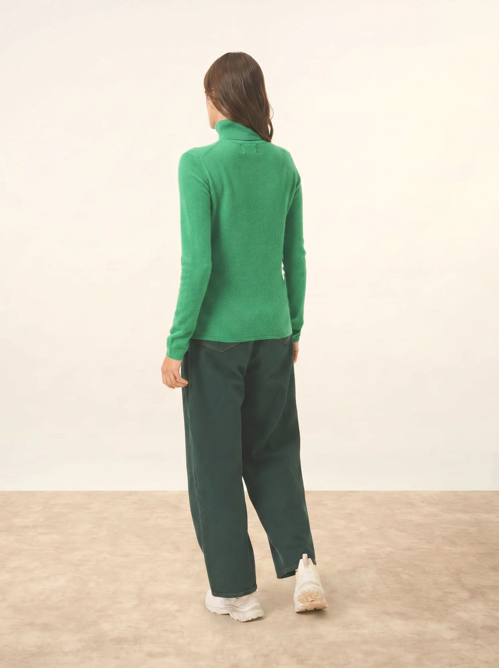 AVA Pull Col Roulé Menthe