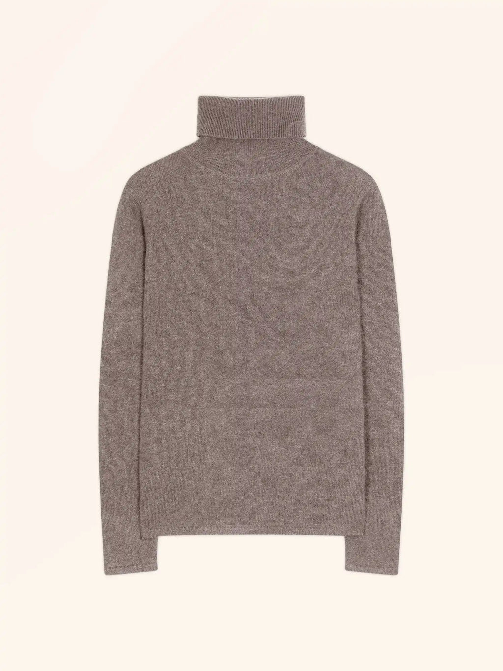 AVA Pull Col Roulé Caribou Chiné
