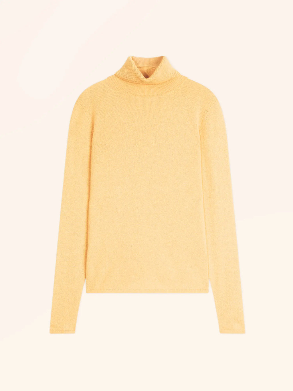 AVA Pull Col Roulé Vanille
