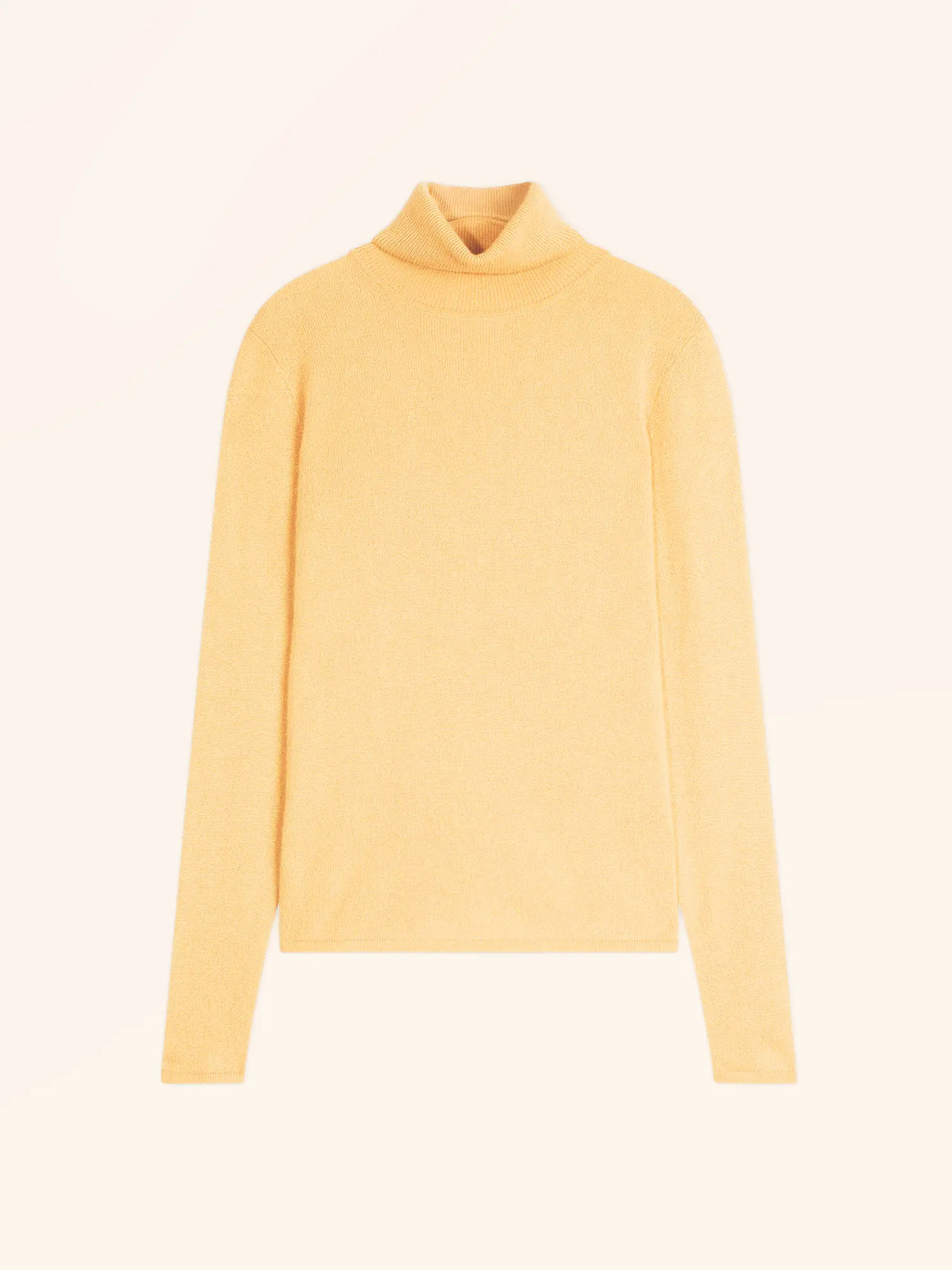 AVA Pull Col Roulé Vanille