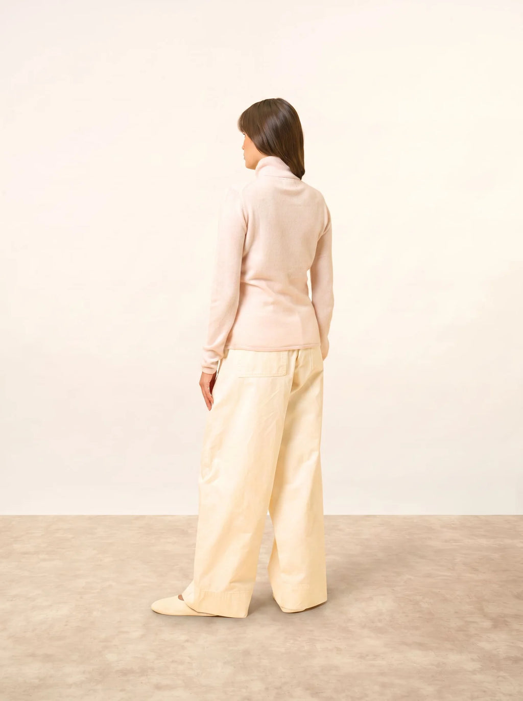 AVA Sweater Turtleneck Powder Pink