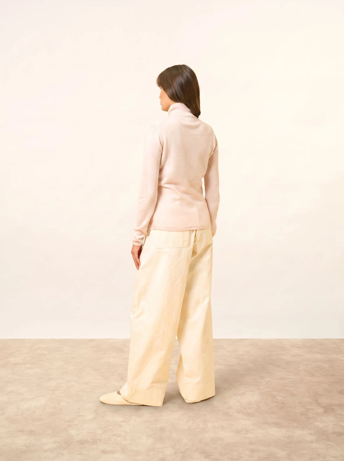 AVA Sweater Turtleneck Powder Pink