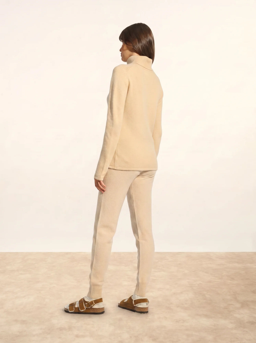 MATT Pull Col Roulé 4 Fils Beige