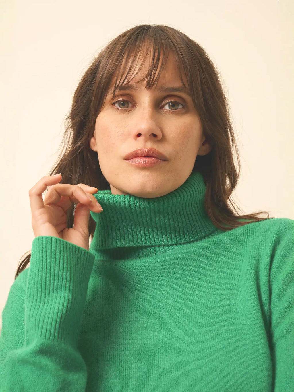 LEXIE Pullover Rollkragen Minzgrün