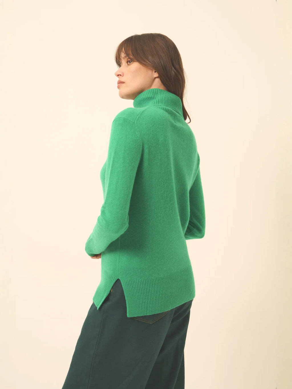 LEXIE Pullover Rollkragen Minzgrün