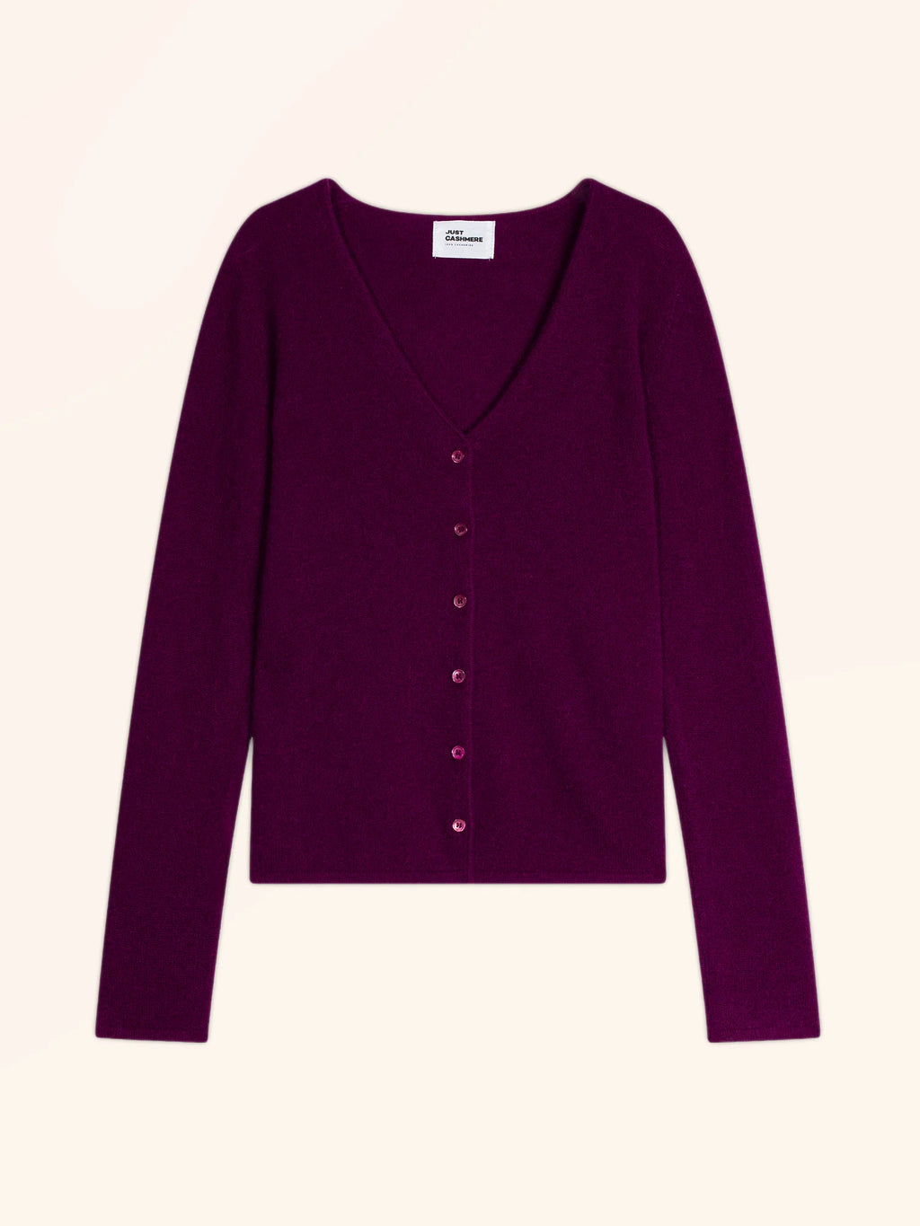 NORMA Strickjacke V-Ausschnitt Pflaumenblau