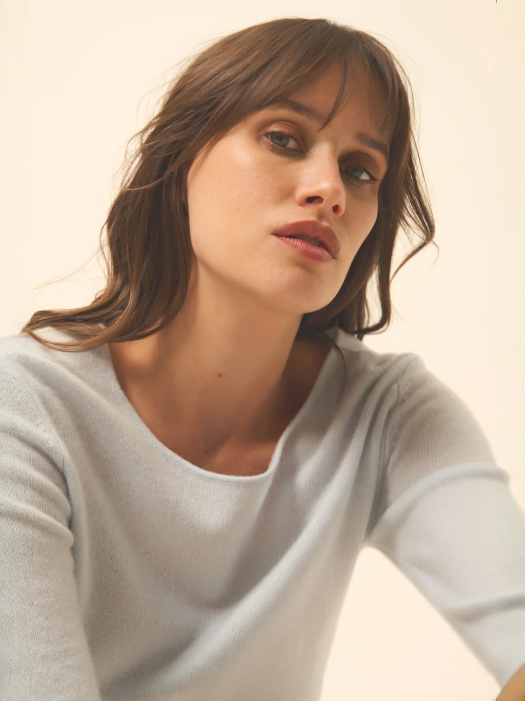 VIVIAN Pullover Rundhalsausschnitt Frostblau