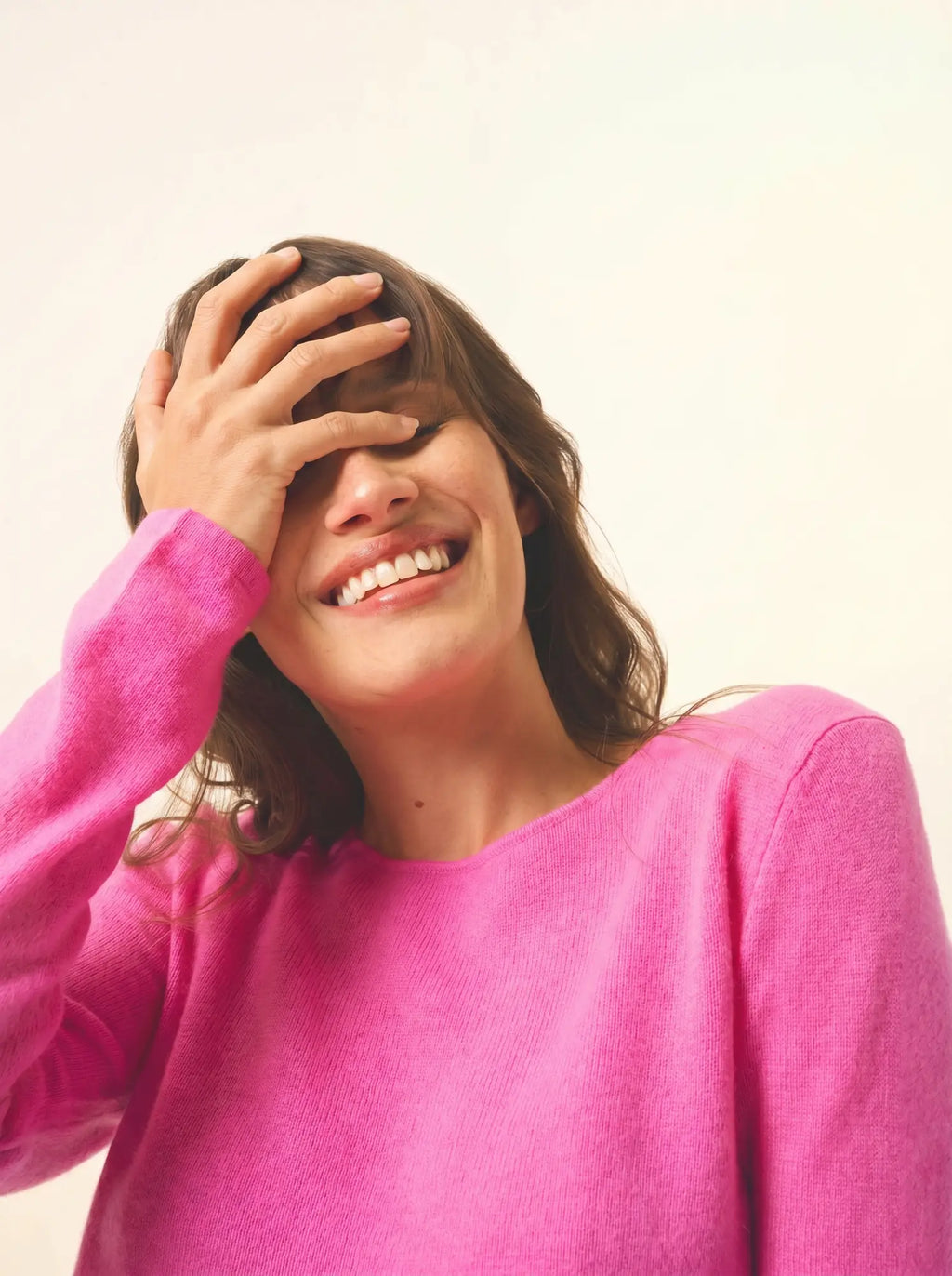 VIVIAN Pullover Rundhalsausschnitt Rosa