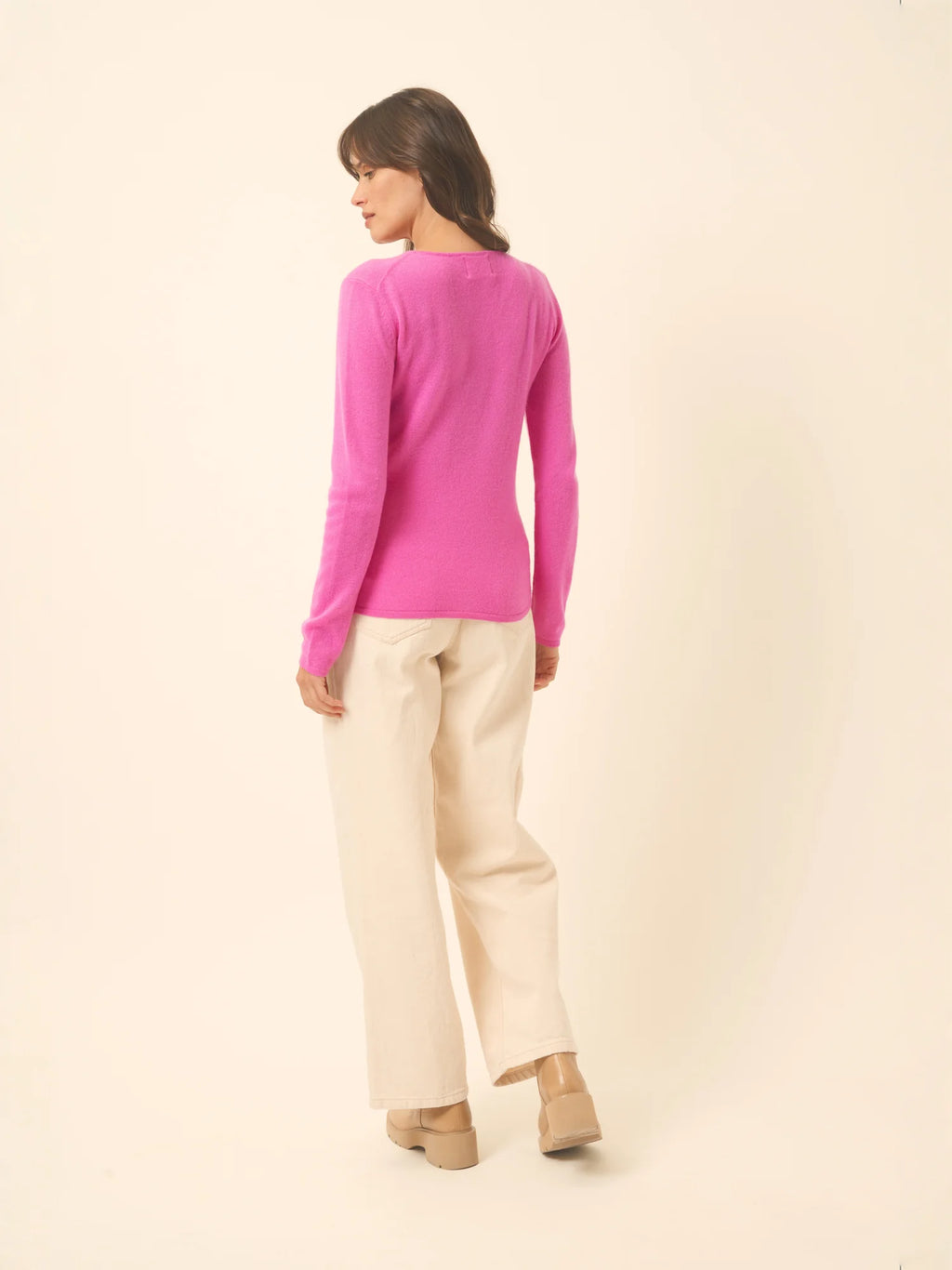 VIVIAN Pullover Rundhalsausschnitt Rosa