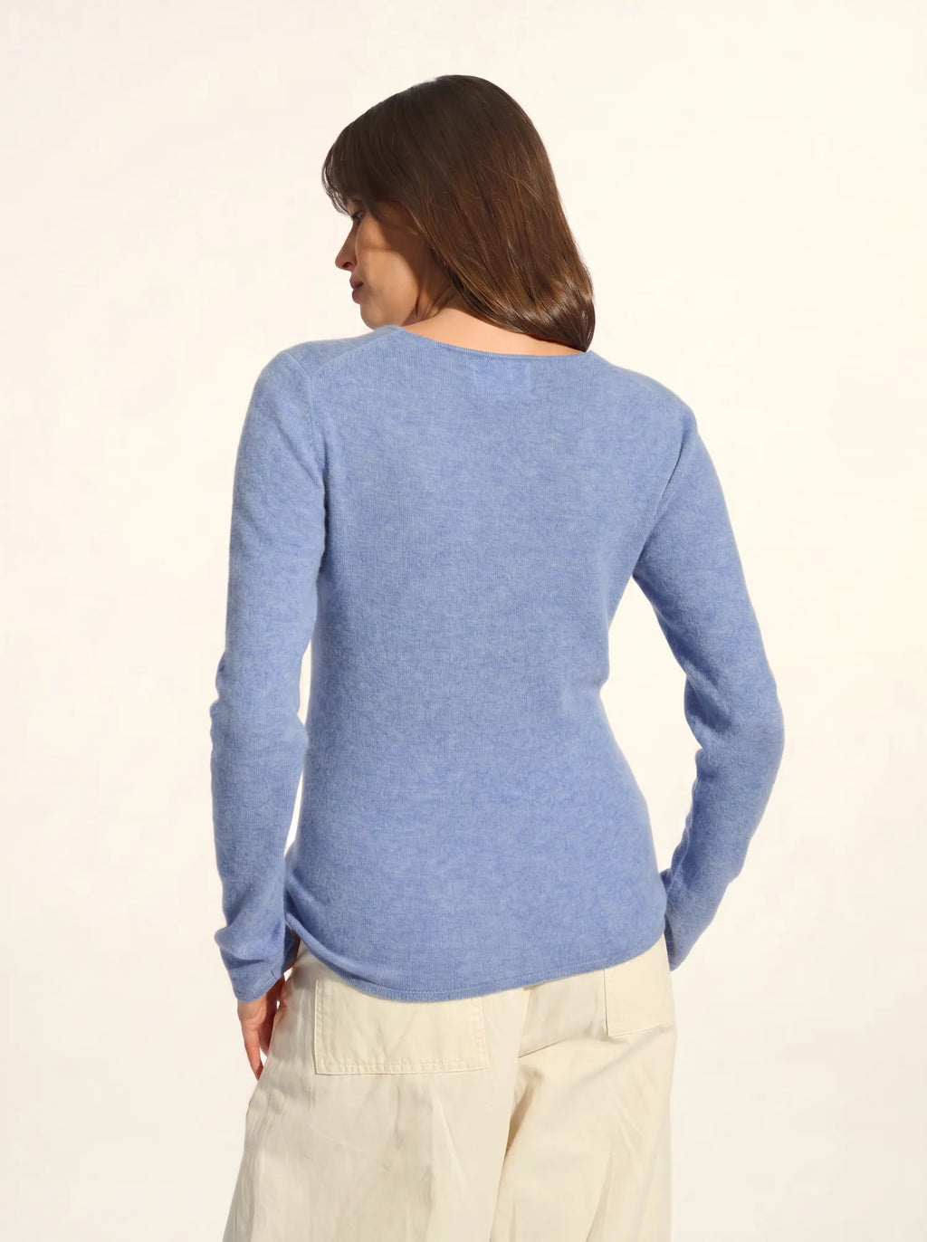 JOAN Sweater V-Neck Heather Sky
