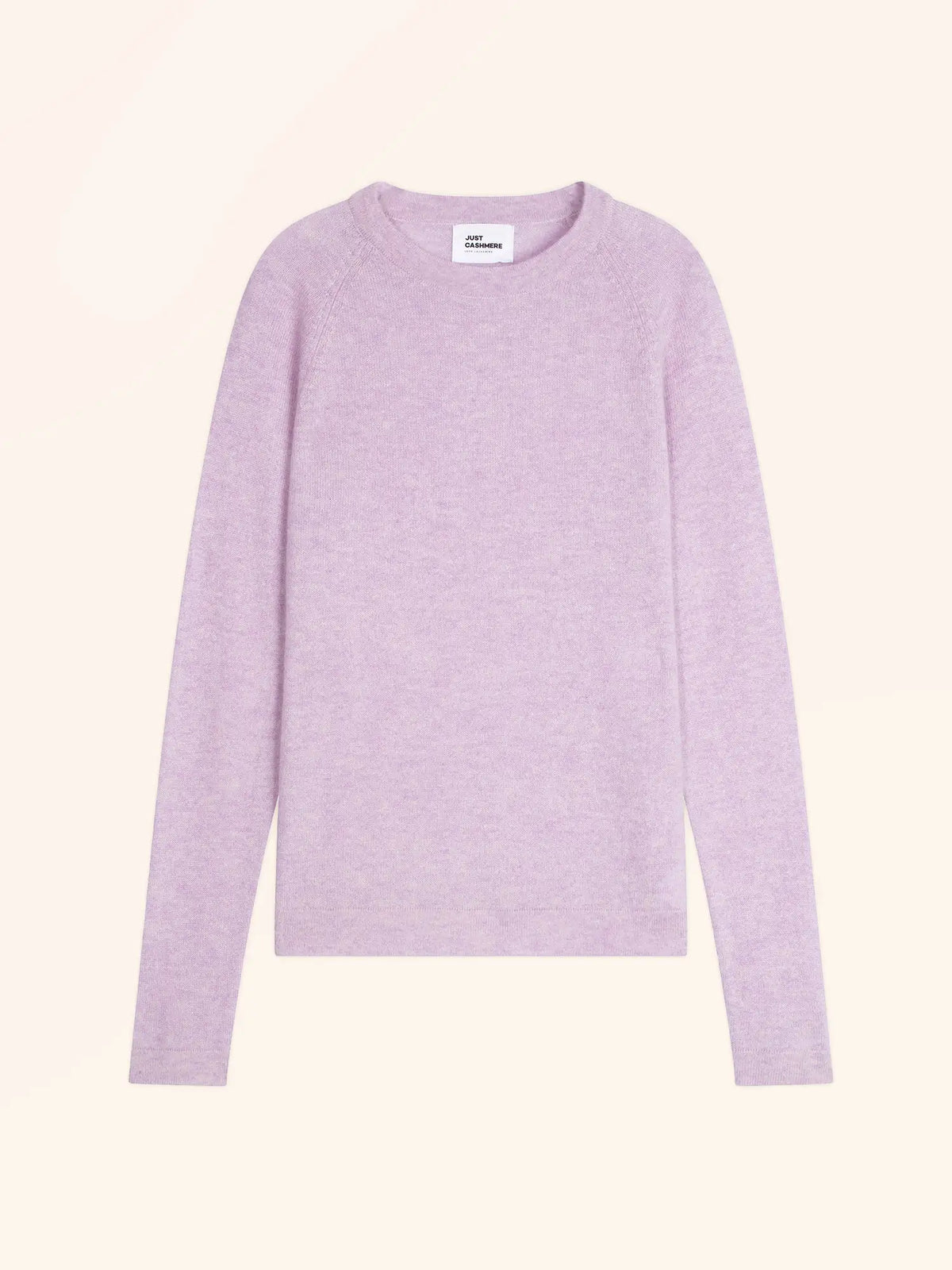 JANE Pull Col Rond Mauve Chiné
