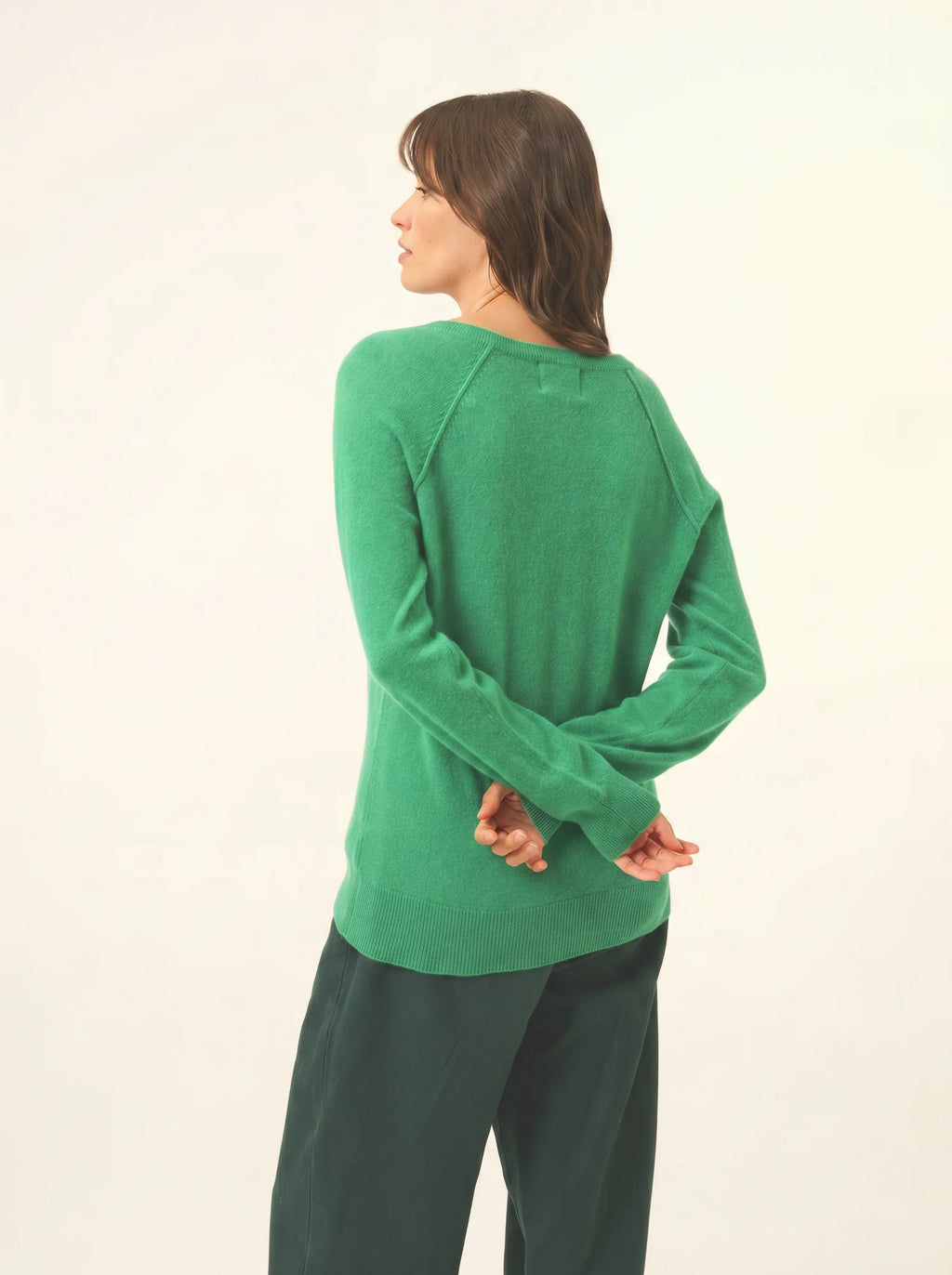 PHOEBE Pullover V-Ausschnitt Minzgrün
