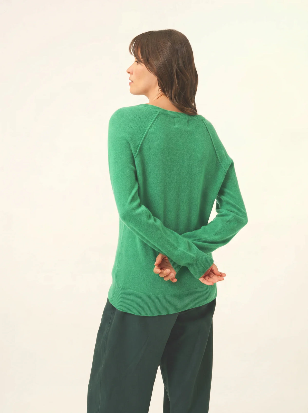 PHOEBE Pullover V-Ausschnitt Minzgrün
