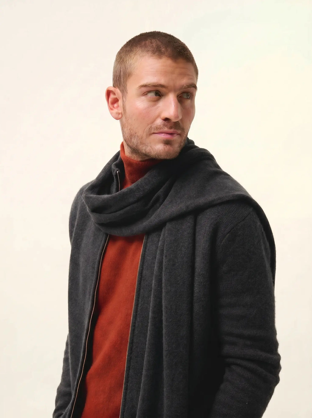 SPENCER Scarf Heather Black