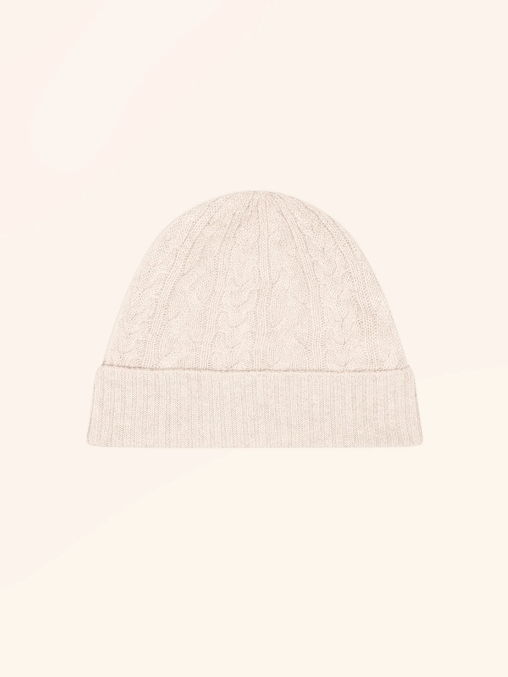 CLEO Bonnet 4 Fils Beige Chiné