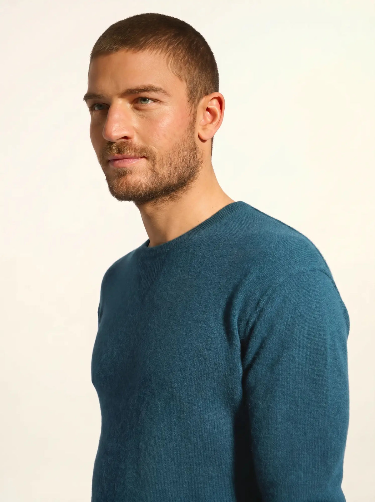 NOE Pull Col Rond Vert Canard
