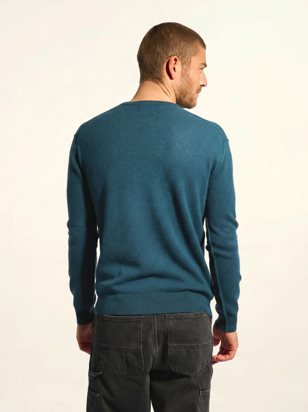 NOE Pull Col Rond Vert Canard