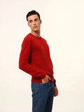 NOE Pull Col Rond Rubis