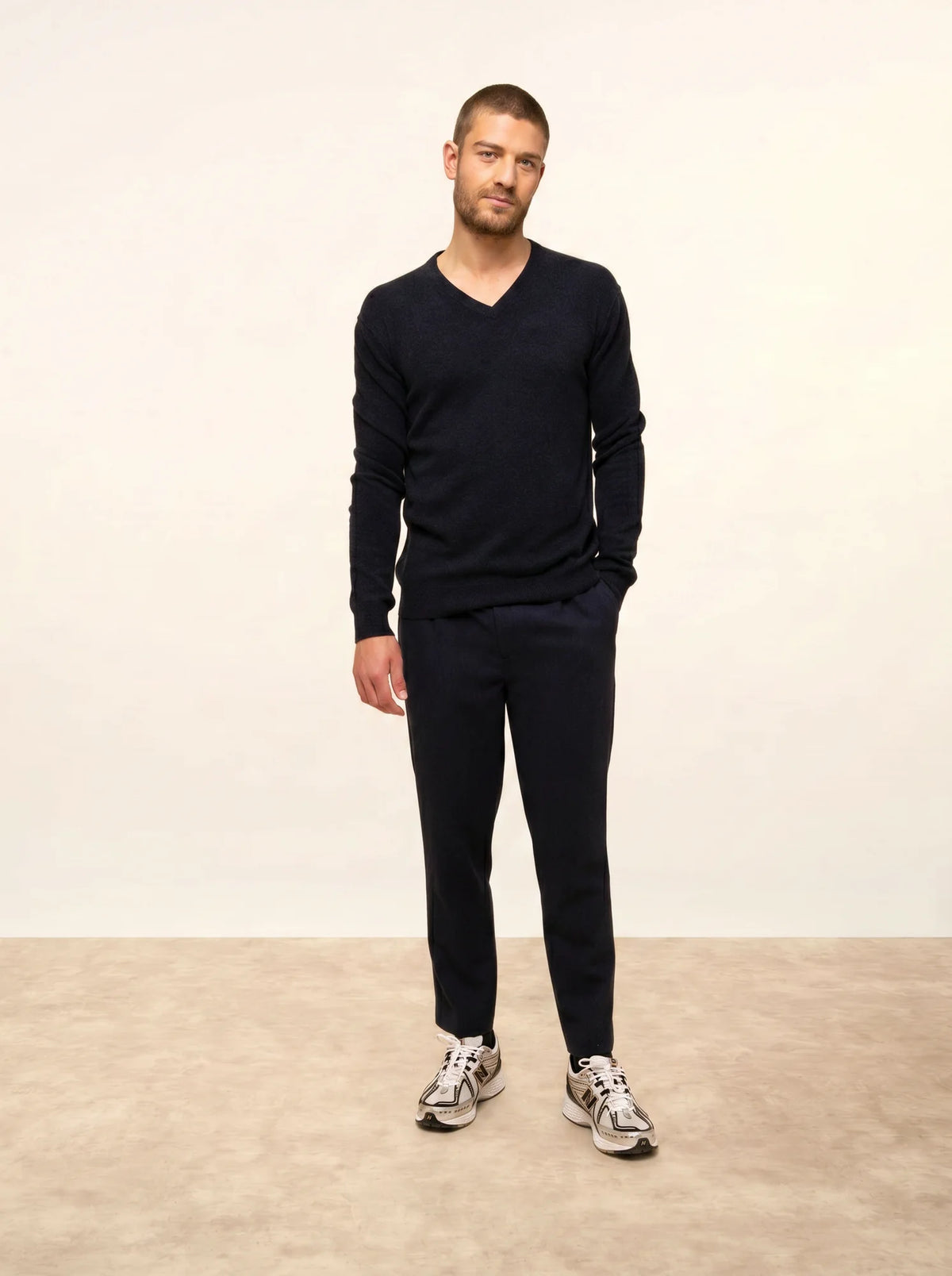 TOM Pullover V-Ausschnitt Kaviar