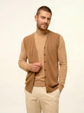 LANA Cardigan Col V sans Manches Noisette